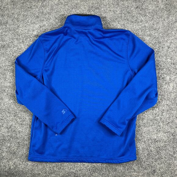 Starter Mens L Blue Quarter Zip Pullover Long Sleeve Athletic Activewear - Picture 6 of 7